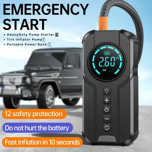 HeavyDuty Jump Starter | Tire Inflator Pump | Portable Power Bank