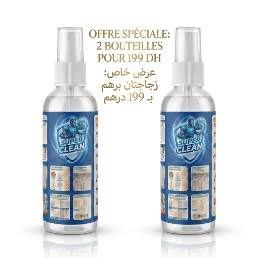 Super Clean: بخاخ النظافة الفورية عرض خاص: زجاجتان بـ 199 درهم