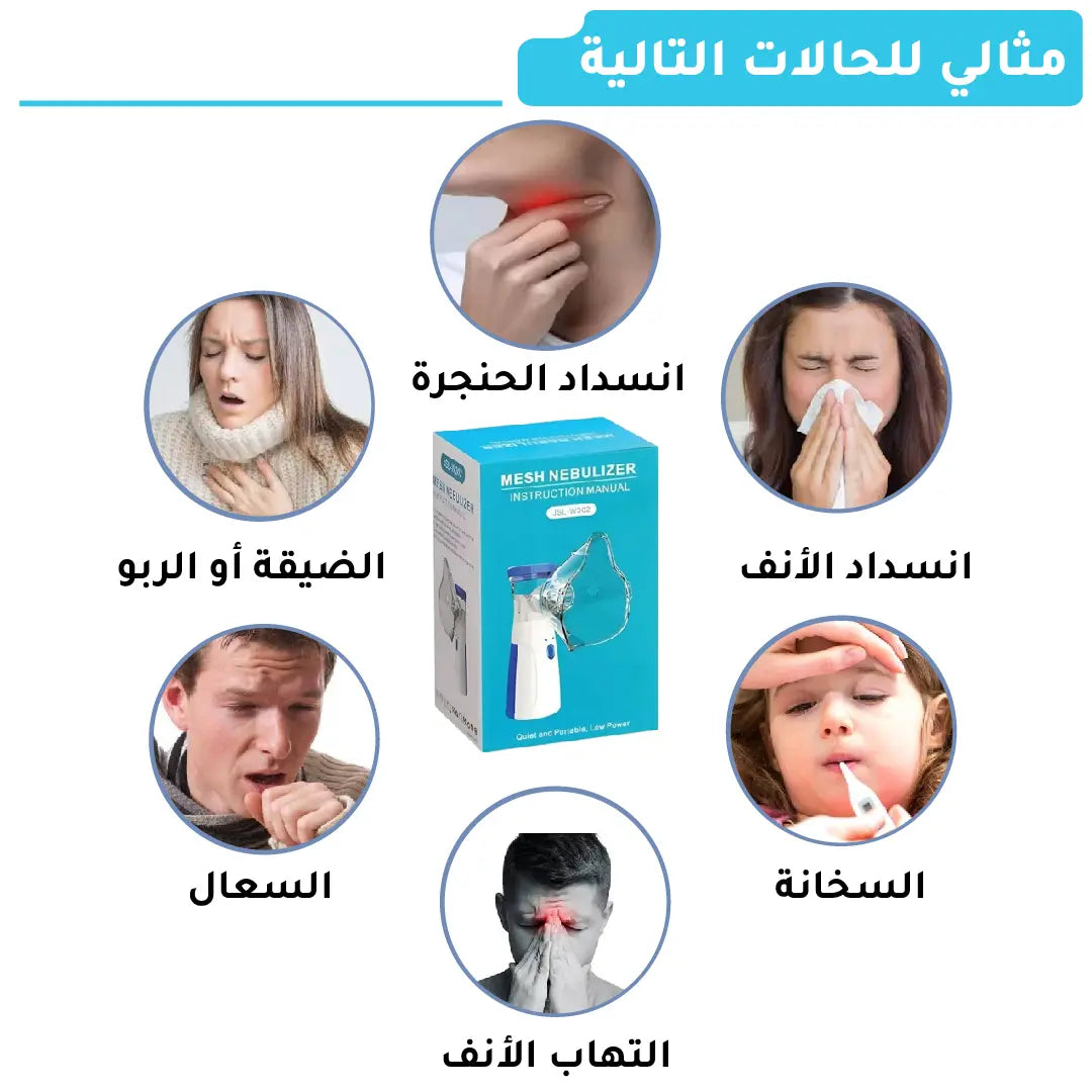 mech Nebulizer جهاز نبيولايزر المحمول لإستنشاق البخار